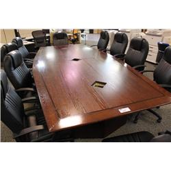 Mahogany 12 Ft Executive Boardroom Table
