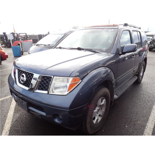 2005 Nissan Pathfinder RUNS WITH MECHANICAL PROBLEMS