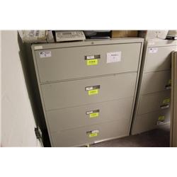 beige 4 drw. lateral file cabinet