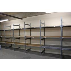 6 bays of heavy duty ez rect storage racking