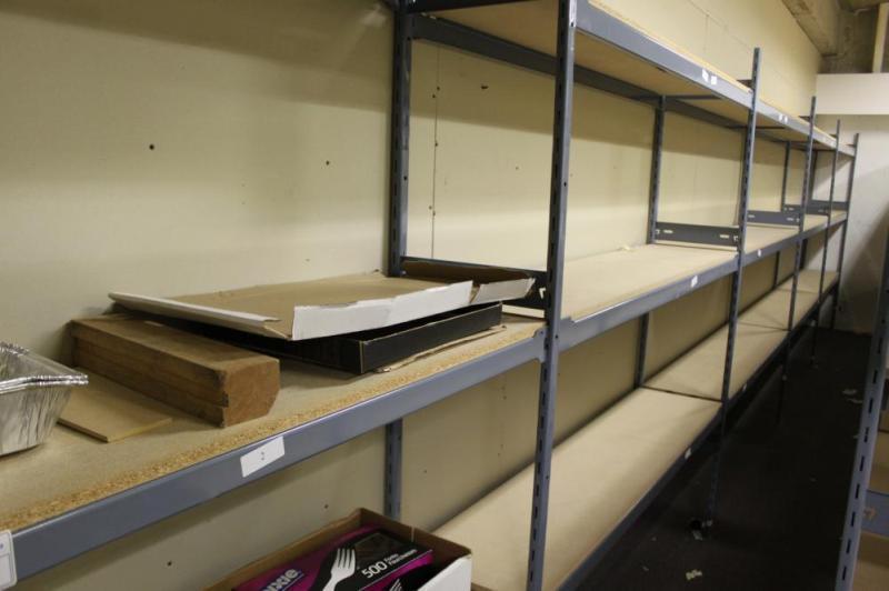 5 bays of heavy duty ez rect storage racking