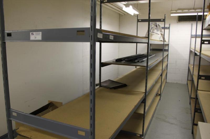 3 bays of ez rect storage racking