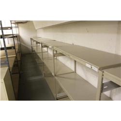 7 bays of ez rect storage racking