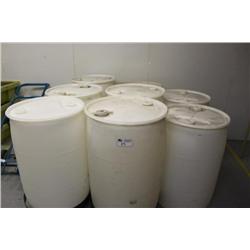 8 storage barrels