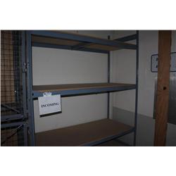 3 bays of ez rect storage shelving
