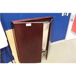 mahogany wall mount presentation board