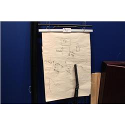 projection screen with 2 easels