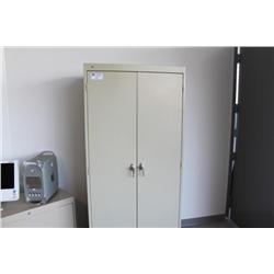 2 door storage cabinet with dolly