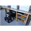 Image 1 : maple frame desk with contents
