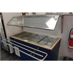 6' buffet counter with sneeze guard