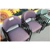 Image 1 : 7 purple stacking chairs