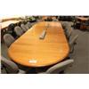 Image 1 : 12' oak boardroom table