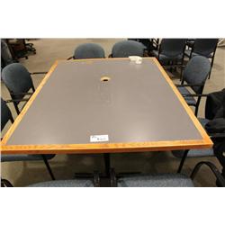 inlayed boardroom table