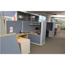 3 station panel system with extra dividers