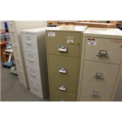 schwab 1000 4 drw. fire proof file cabinet