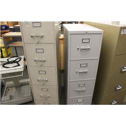 misc. office furniture, 4 file cabinets, rack,