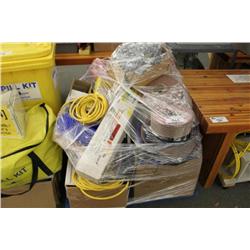 pallet of electrical supplies