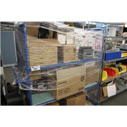 mobile rack with contents