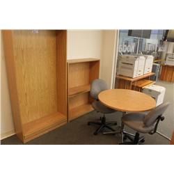 large lot of office furniture including: