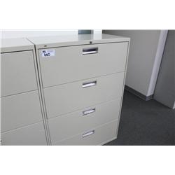 beige 4 drw. lateral file cabinet