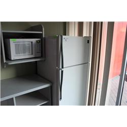 fridge and microwave oven