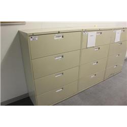 beige 4 drw. lateral file cabinet