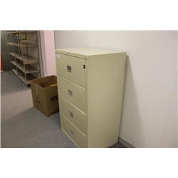 4 drw. fireproof lateral file cabinet