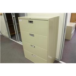 beige 4 drw. lateral file cabinet