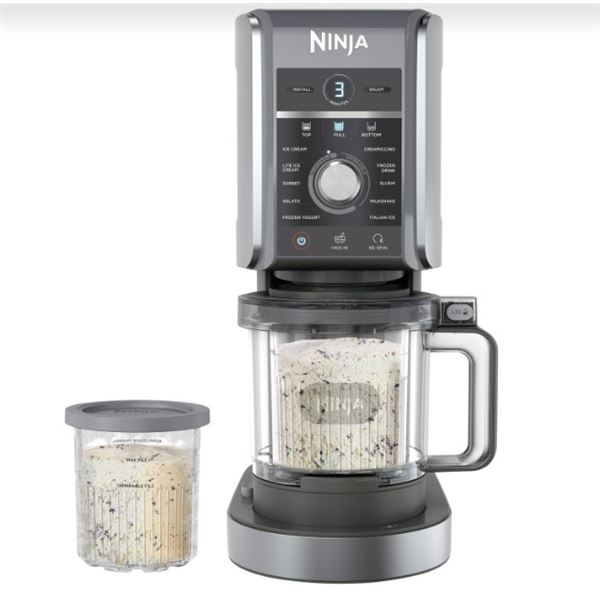 NINJA CREAMI 0.47L ICE CREAM, SORBET & MILKSHAKE MAKER - TESTED WORKING, RETAIL $199