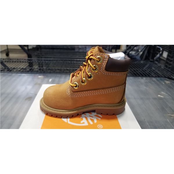 NEW TIMBERLAND PREMIUM 6 IN WATERPROOF BOOT WHEAT NUBUCK, SIZE TODDLER 5