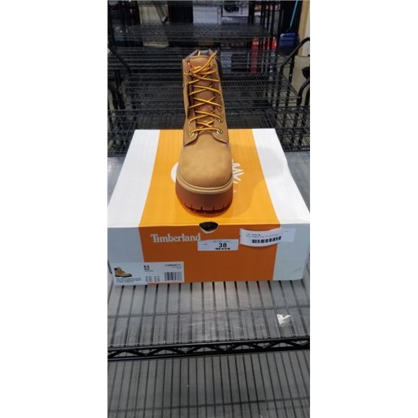 NEW TIMBERLAND TBL HERITAGE PLATFORM 6 IN WATERPROOF BOOT WHEAT NUBUCK SIZE WOMENS 8.5