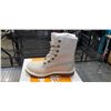 Image 4 : NEW TIMBERLAND AUTHENTIC WP FLEECE FOLD DOWN NATURAL NUBUCK BOOTS, SIZE WOMENS 5.5