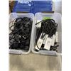 Image 1 : 2 TUBS OF ASSORTED EBIKE PARTS, LED LIGHTS, CONTROLLERS AND SENSORS