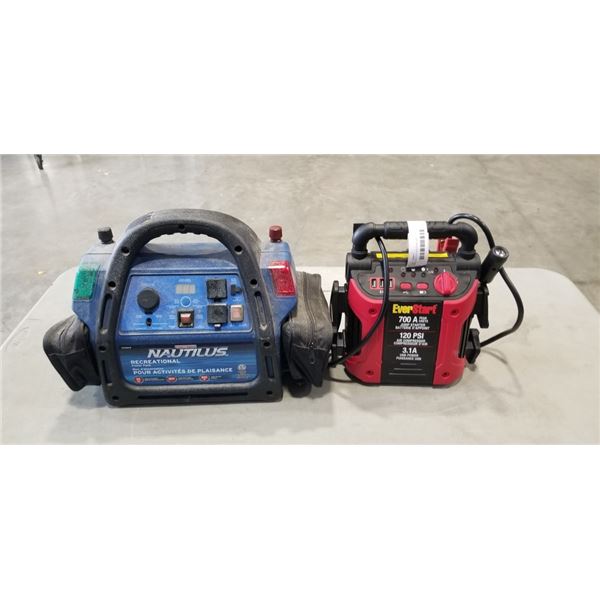 MOTOMASTER NAUTILUS AND EVERSTART BATTERY JUMP STARTERS