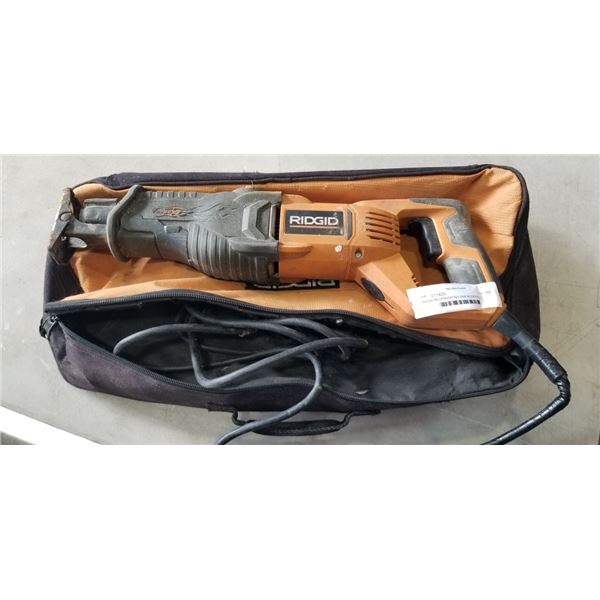 RIDGID RECIPROCATING SAW WORKING