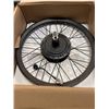 Image 2 : 2NEW 16INCH REAR ELECTRIC BIKE WHEEL WITH MOTOR, DAMAGED CABLE CONNECTOR, TORN