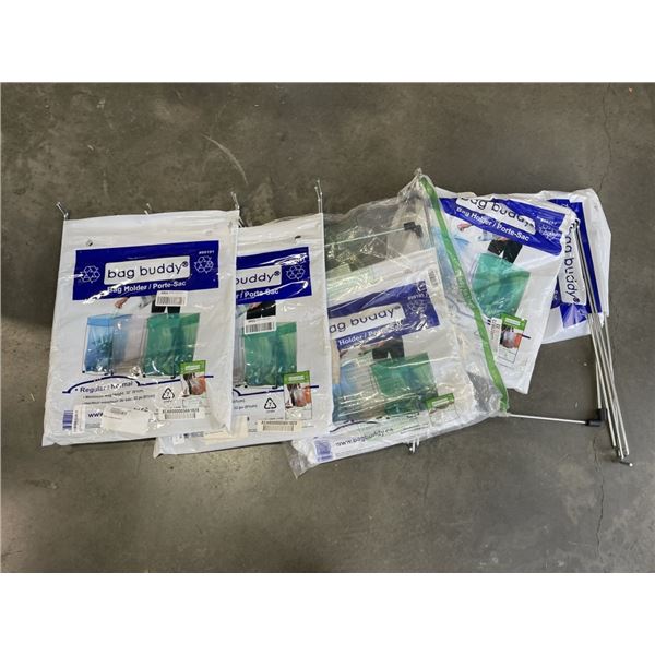 5 ASSORTED BAG BUDDY STANDS