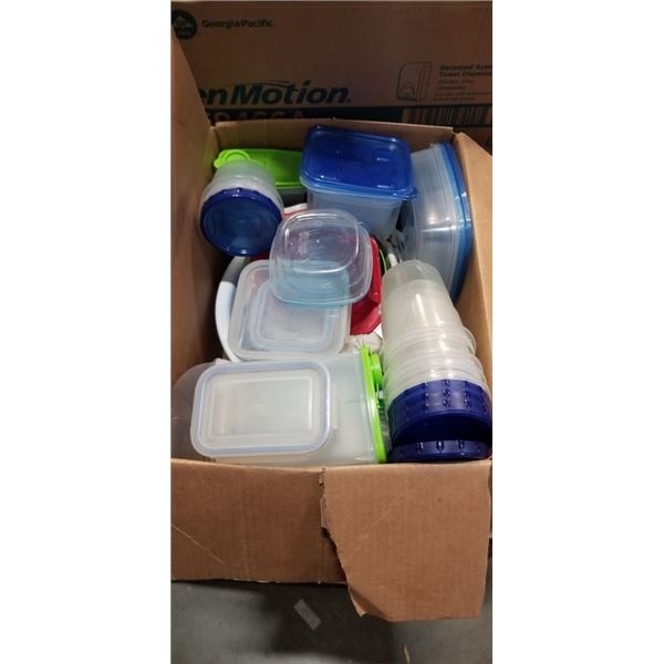 BOX OF TUPPER WARE