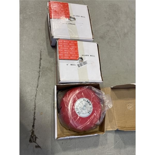 3  6" ALARM BELLS