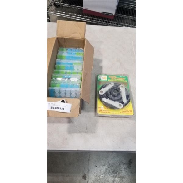 WEED WACKER REPLACEMENT STRINGS AND 12 NEW 30PC SILICONE EAR PLUGS