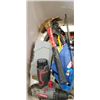 Image 4 : 2 BOXES OF TOOLS, EXTENSION CORDS, DRILLS, HAND TOOLS, ETC