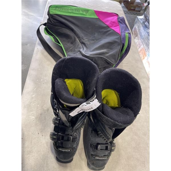 NORDICA SKI BOOTS SIZE 27.5 IN BOOT BAG