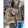 Image 2 : ASSORTED SHOP ITEMS AND POWER TOOLS, TENNIS RACQUETS