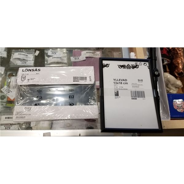 35 NEW IKEA MIRRORS AND NEW PICTURE FRAMES, 13X18CM