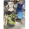 Image 1 : 3 MAN POP UP TENT AND 3 CHAIRS