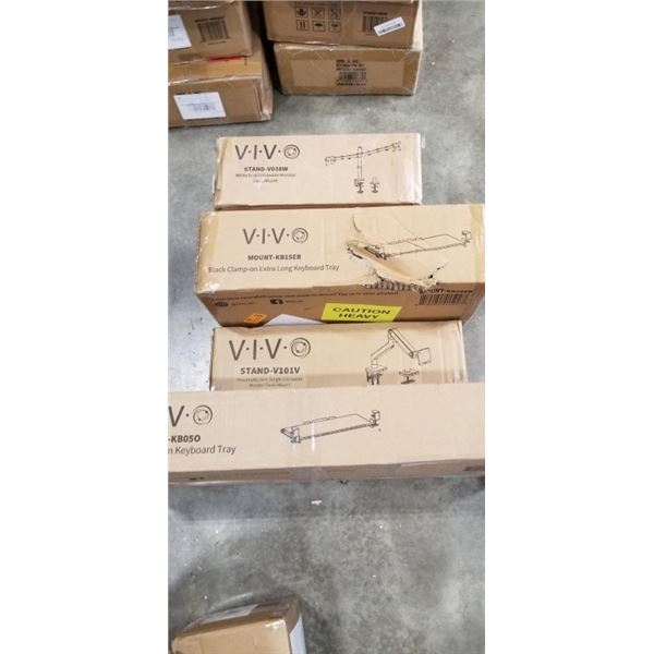 4 ASSORTED VIVO MOUNTS