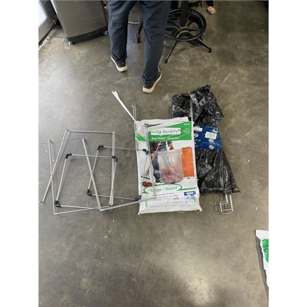 4 ASSORTED BAG BUDDY STANDS