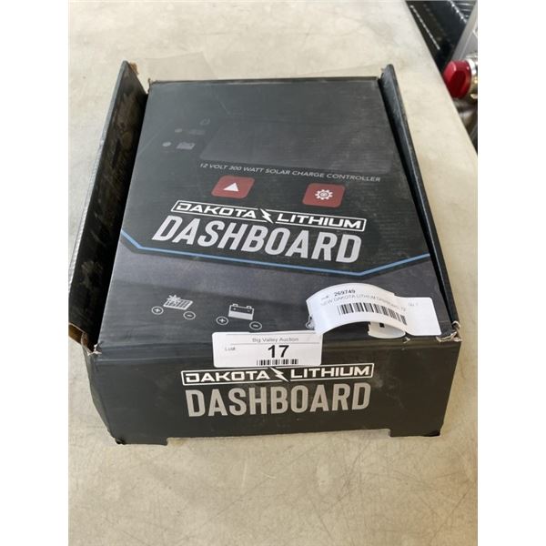 NEW DAKOTA LITHIUM DASHBOARD, 12 VOLT 300WATT SOLAR CHARGE CONTROLLER
