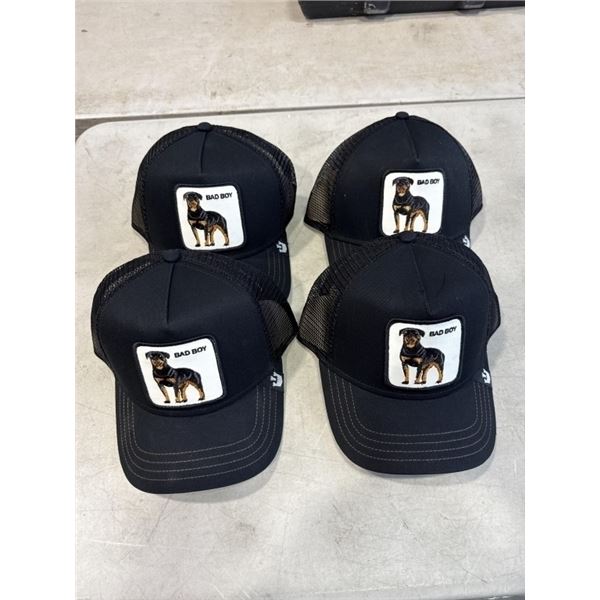 4 BRAND NEW GOORIN BROS SNAP BACK HATS "BAD BOY"