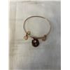 Image 2 : 2 VINTAGE ENERGY CHARMS BANGLE, ADJUSTABLE SIZES